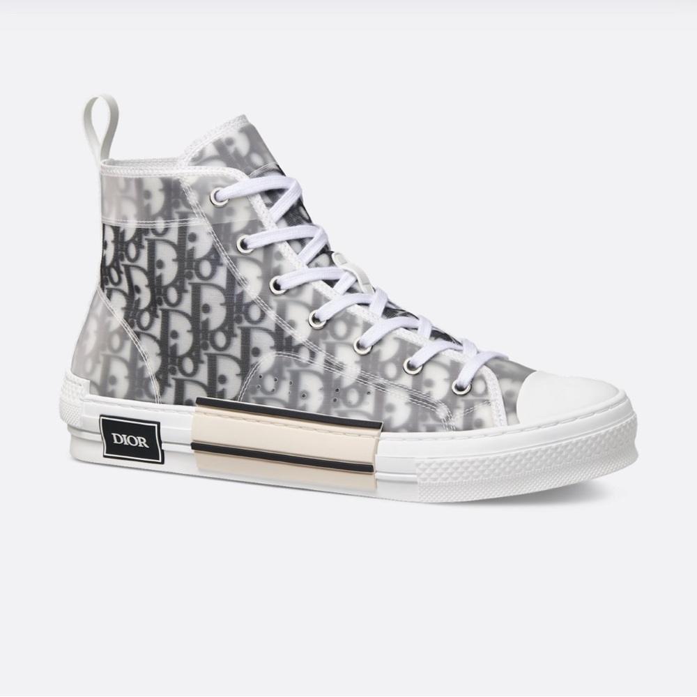 Christian Dior Oblique Canvas B23 High-Top Sneaker